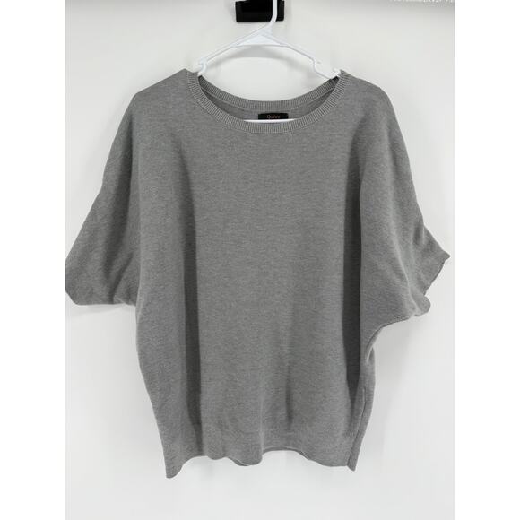 Quince Sweaters - Quince Womens Lightweight Cotton Cashmere Link Stitch Dolman Sweater Size Large